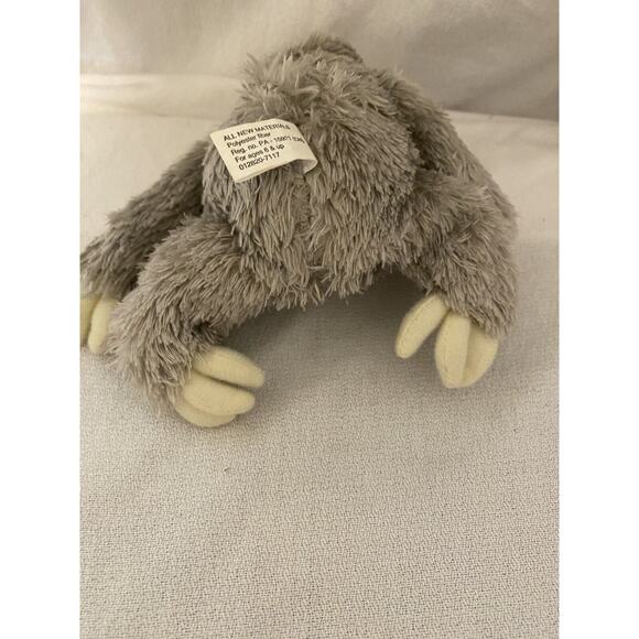 Sloth Plush 5 Inch Peter Pauper Press Stuffed Animal Toy Gray - Picture 3 of 8